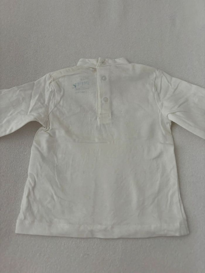 Teeshirt col roulé bébé fille 6mois - photo numéro 4
