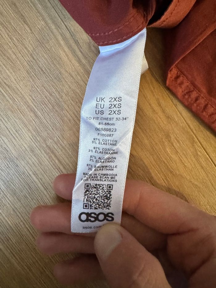 Chemise manches longues Asos rouille - photo numéro 5