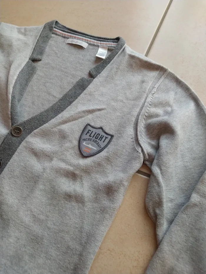 Gilet garçon taille 10 ans marque Okaïdi - photo numéro 3