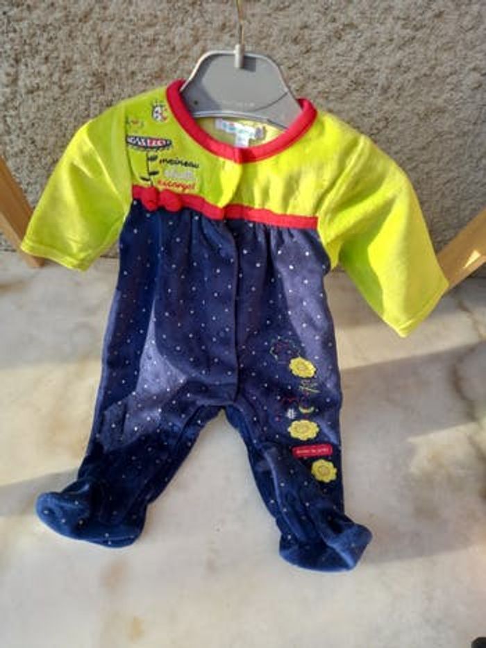 Pyjama fille velours premaman 1 mois