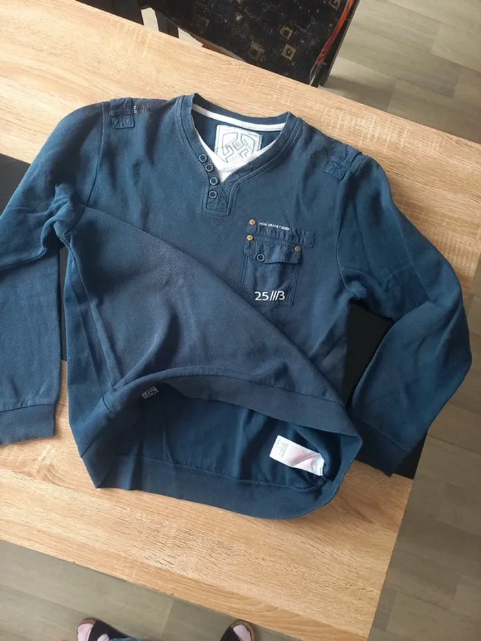 Pull homme bleu T. XL - photo numéro 9