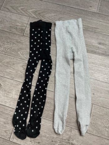 2 paire de collants à paillettes H&M