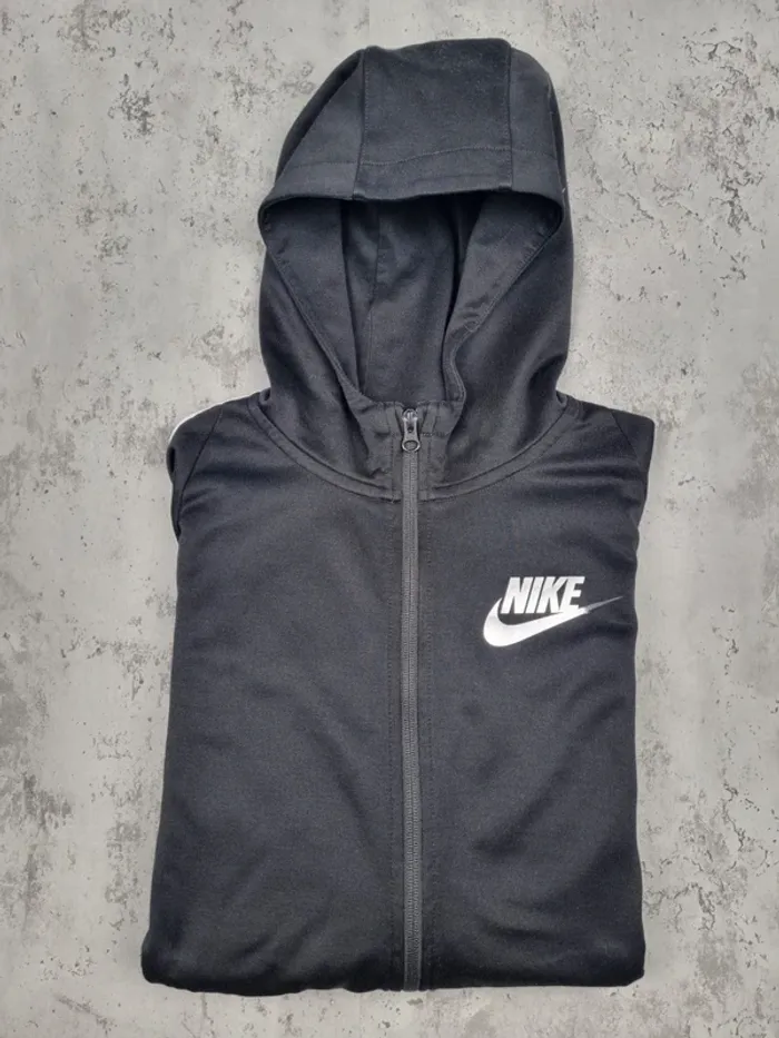 Gilet zippé Nike noir et blanc – Taille M Femme - photo numéro 2