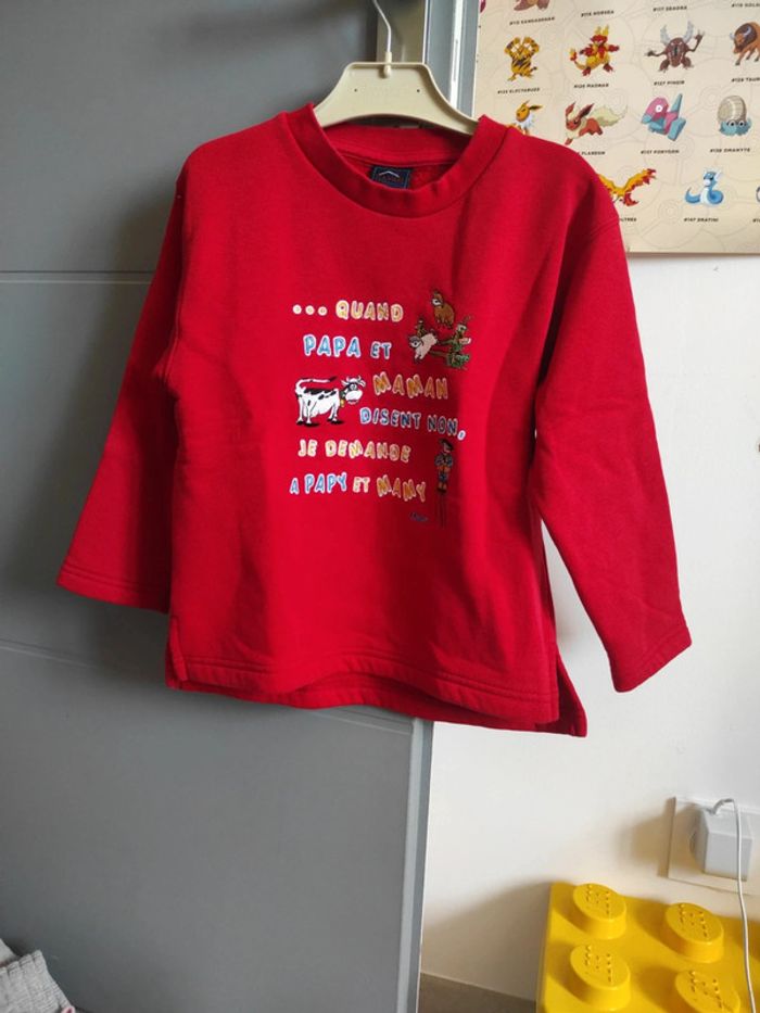 Sweat 6 ans rayar doublé polaire