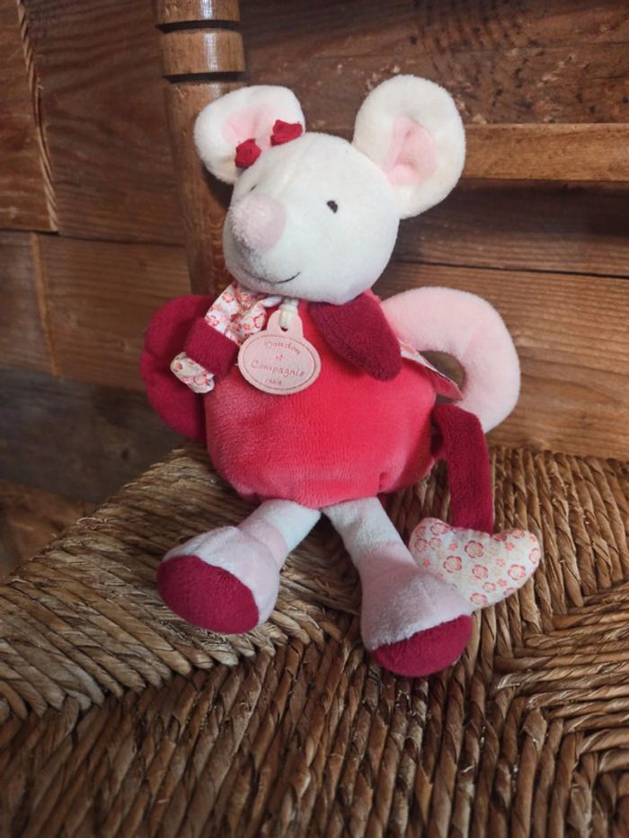 peluche doudou souris hochet doudou et compagnie tbe - photo numéro 2