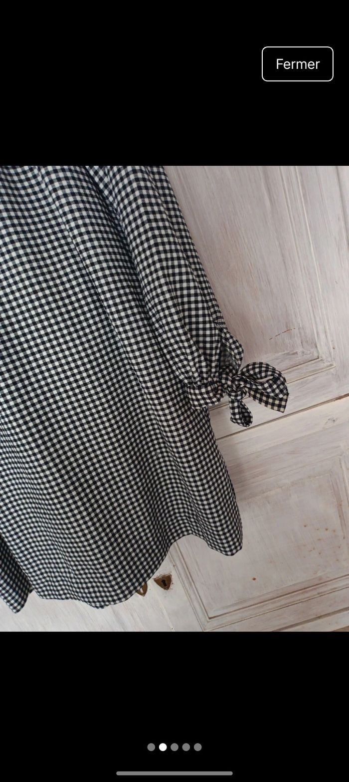 Robe vichy h et m t44 - photo numéro 3