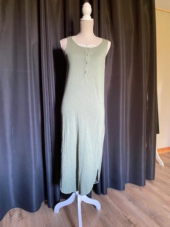 Robe longue vert amande Mamalicious