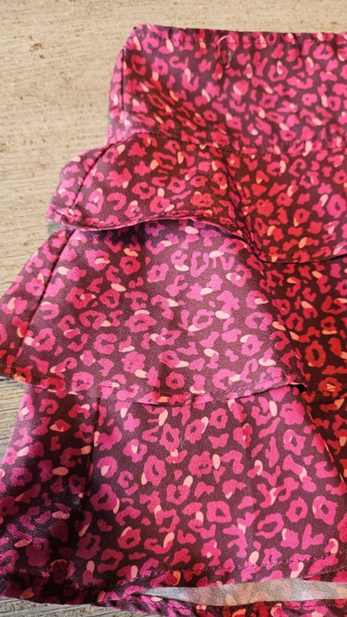 Jupe courte à volants dans les tons fushia, Pauline B, 6 ans, nickel - photo numéro 3