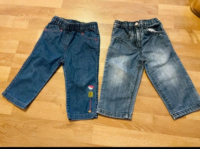 Lot de 2 jeans bébé fille - photo numéro 3
