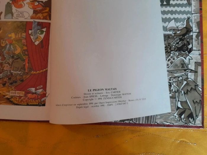 BD Vintage (1991) Cartier ; le pigeon maltais > les aventures de Malcom Blade Idéal Cadeau de Noël 🎄 - photo numéro 7