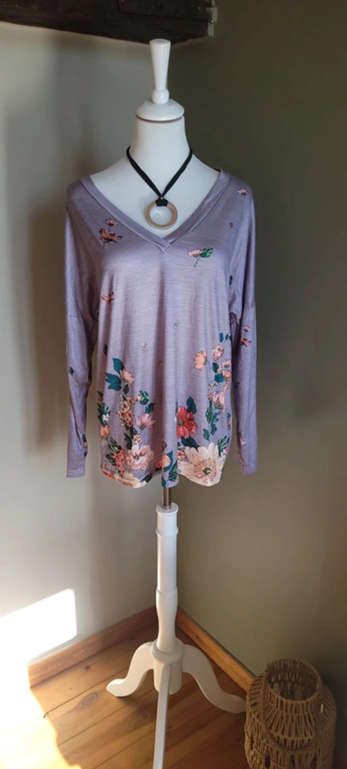 T-shirt fin longues manches Taille 44