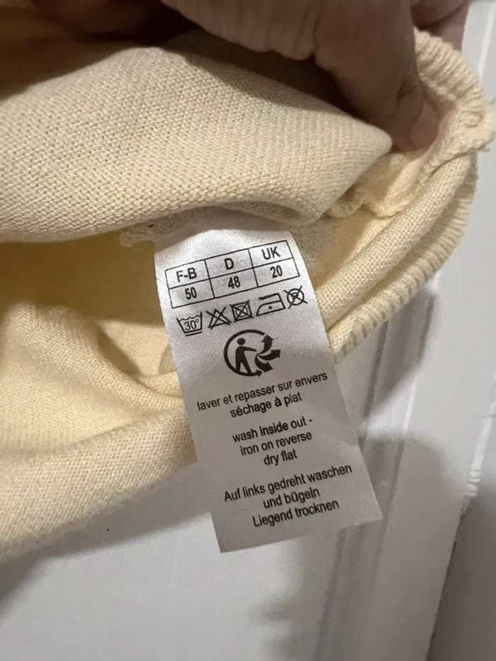 Haut vintage jaune - taille 50 ou M/L (oversize) - neuf - photo numéro 4