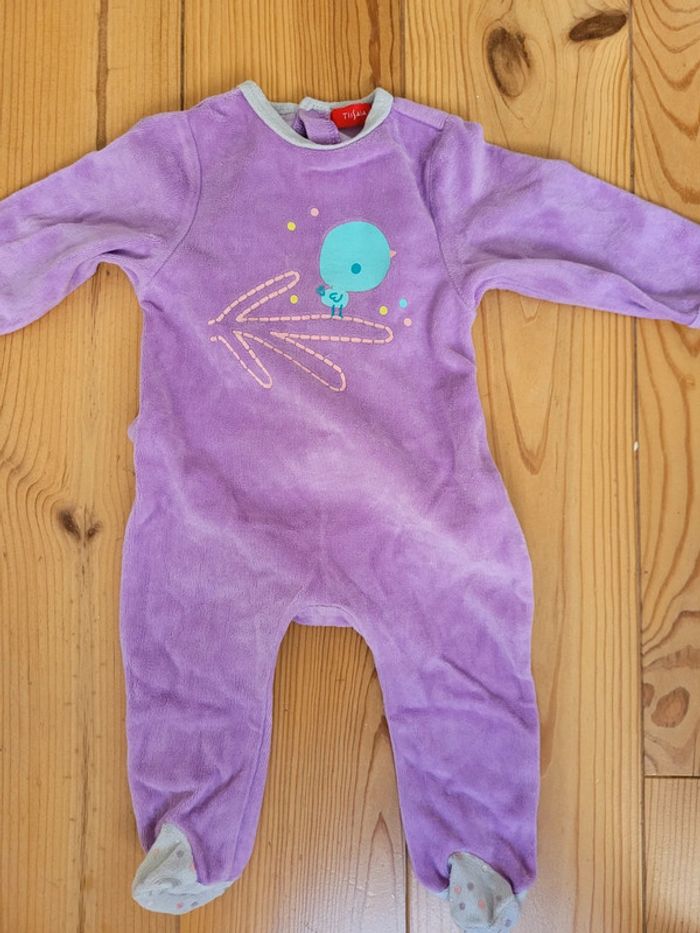 Lot de 2 pyjamas velours (6 mois) - photo numéro 2