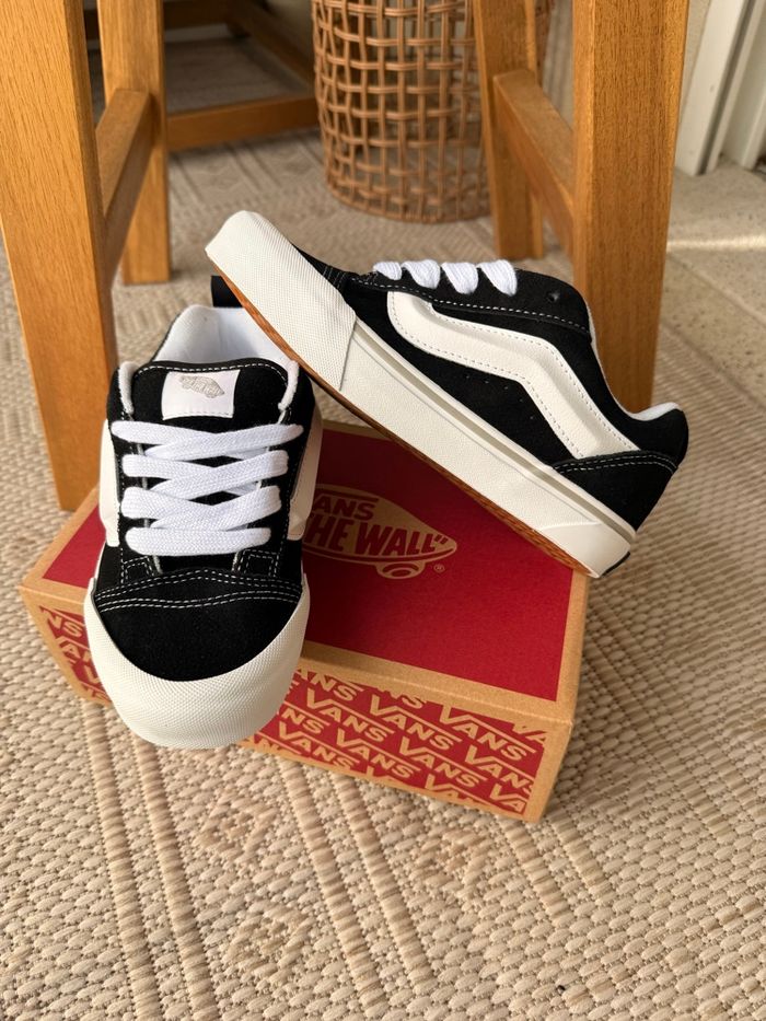 Vans Knu Skool black and White - Taille 36.5 - photo numéro 3
