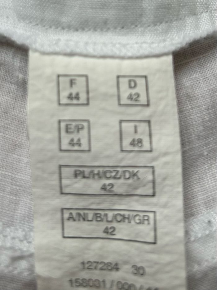 Pantalon lin blanc jambes larges taille EUR 44 - photo numéro 8