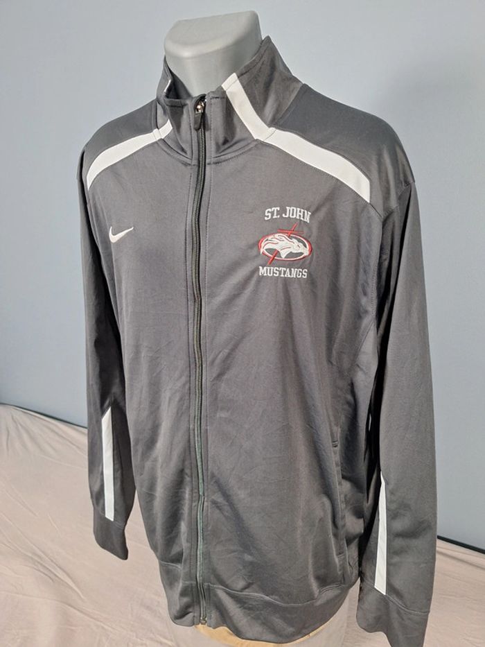 veste nike vintage - gris anthracite homme - taille XL full broderie (469) - photo numéro 6