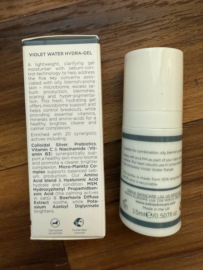 Oskia violet water hydra gel - photo numéro 3