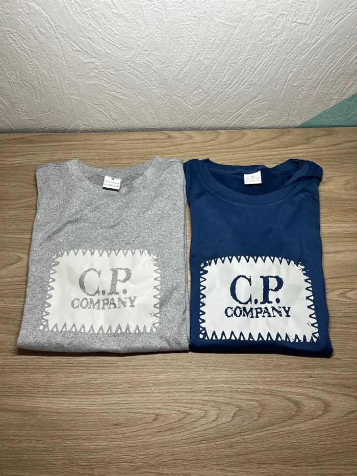 Lot de 2 t-shirt - couleur bleu et gris - taille M