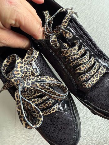 Lacets de chaussures léopard