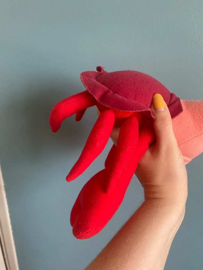 Peluche le crabe Sebastien de la petite sirène Disney - photo numéro 4