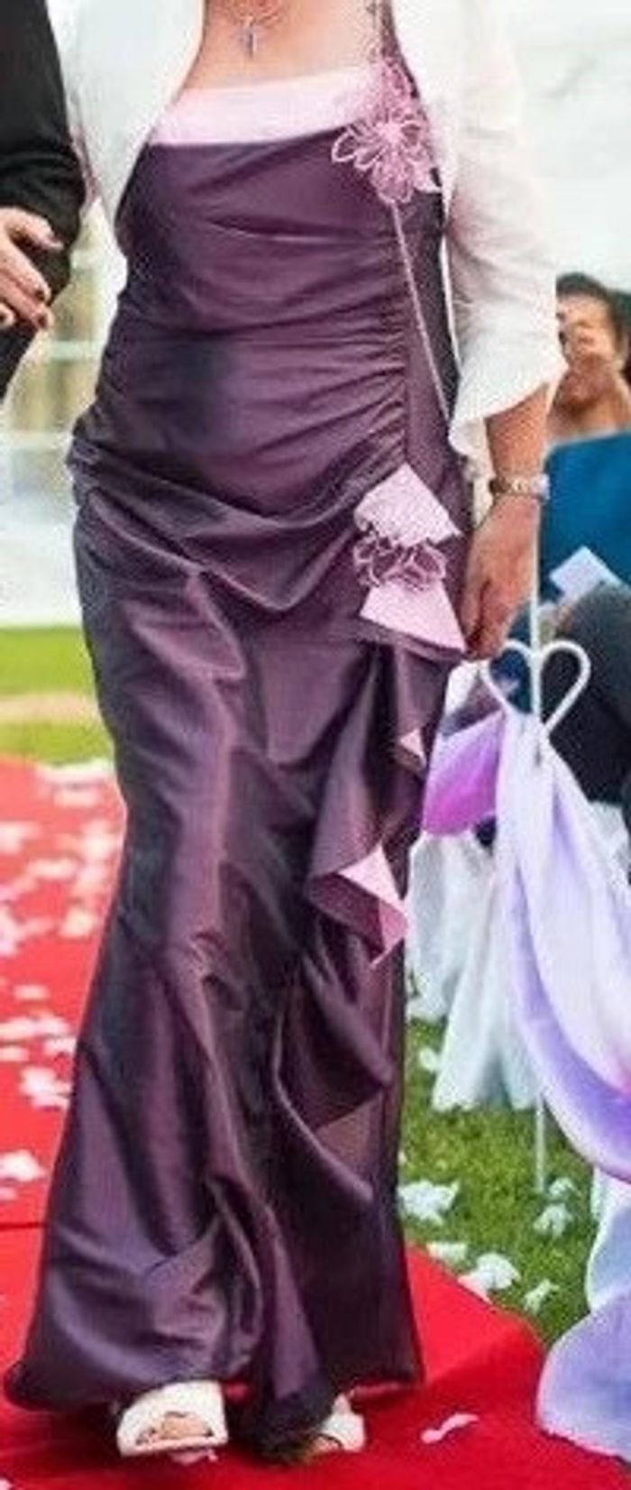 Robe de cérémonie + veste dans les tons de parme/violet - photo numéro 4