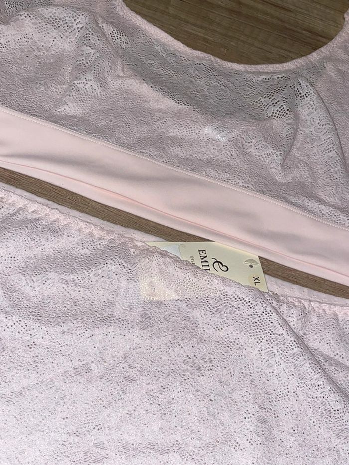 Ensemble culotte+brassière dentelle extensible - photo numéro 2