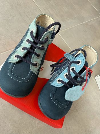 Bottines Kickers Marine bleu Graphic en 24 NEUVES