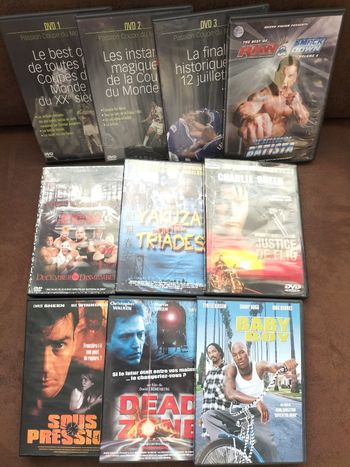 Lit de 10 dvd divers