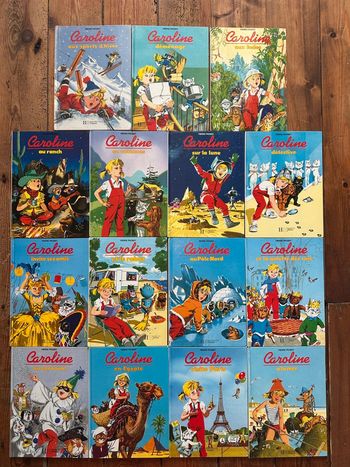 Très bon état - Pierre probst lot de 15 livres Caroline bd album Hachette