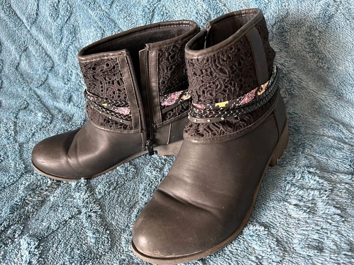 Bottines grises dentelle 41 - photo numéro 2