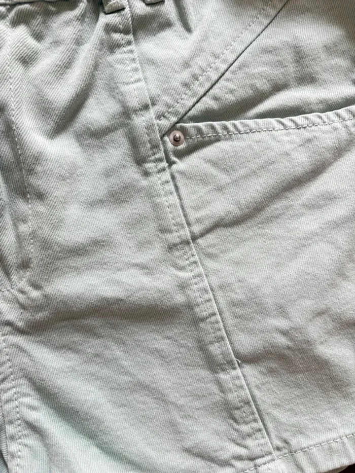 Short en jean vert d’eau - photo numéro 4