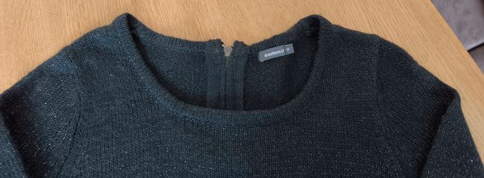 🌺 Robe Pull ou pull long - Noir pailleté - In Extenso - M (40) 🌺 - photo numéro 2