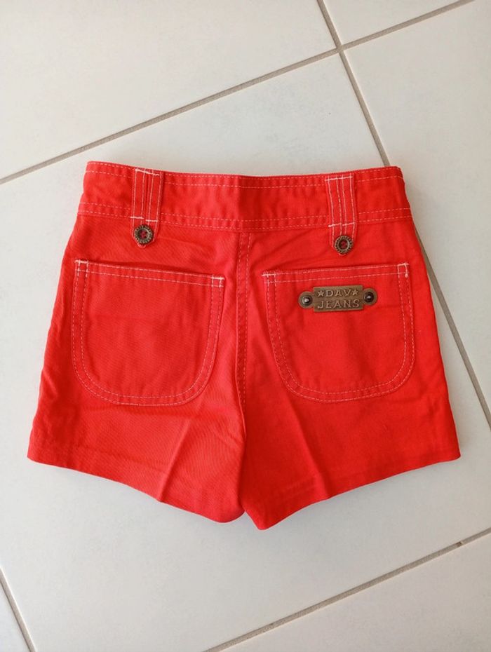 DAV Jeans - short rouge taille 8 ans - photo numéro 2