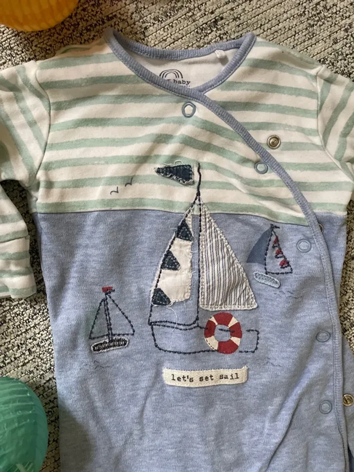 Pyjama bateau bleu - photo numéro 2