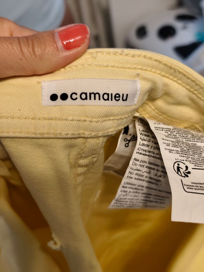 Pantalon jaune camaïeu 36 - photo numéro 3