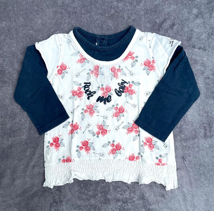 Tee-shirt fille 12 mois, la compagnie des petits