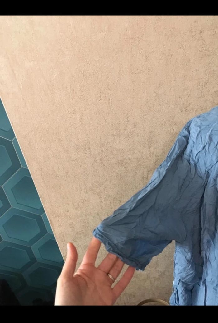 Blouse tunique femme 46/48 dentelle - photo numéro 3