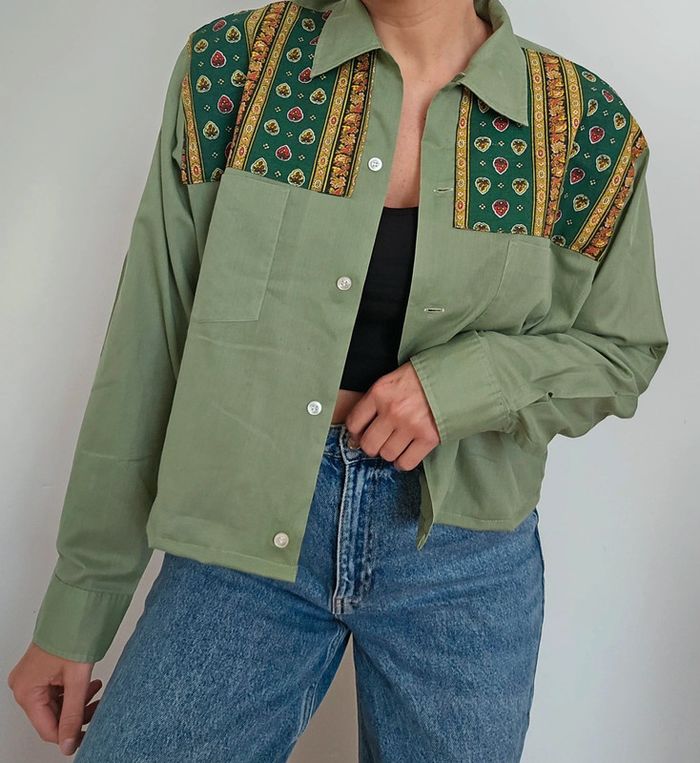 Chemise upcyclée green