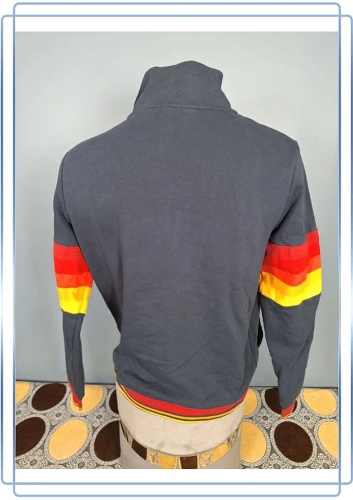 Veste  /Track jacket ellesse vintage bleu foncé / homme - taille M / brodé (104) - photo numéro 7