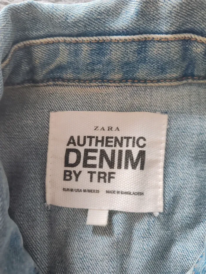 Veste en jean Zara TRF Authentic Denim – Taille M - photo numéro 4