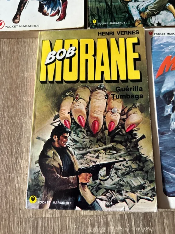 Lot 5 livres Bob Morane - Éditions anciennes Marabout (années 60-70) - photo numéro 2