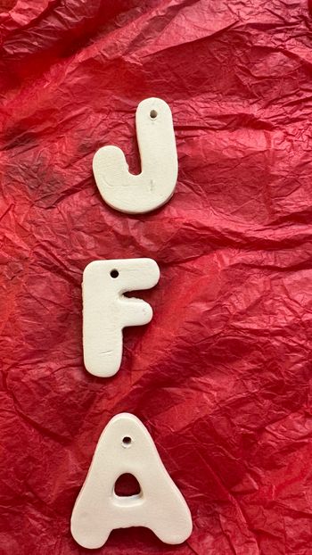 Décoration lettre J A F