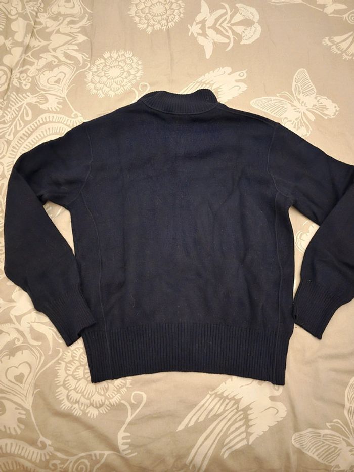 🌟 Pull col camioneur full zipp bleu marine Cruz homme - Taille XL 🌟 - photo numéro 3