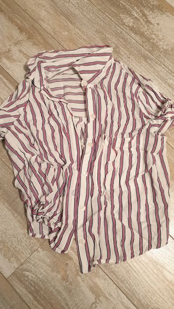 Chemise courte rayé #orianabl34