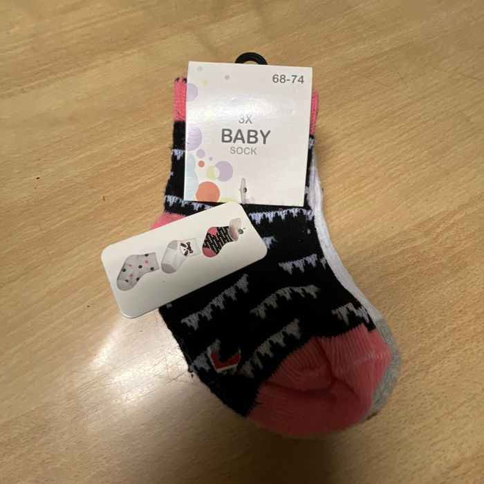 Lot 3 paires de chaussettes 68/74
