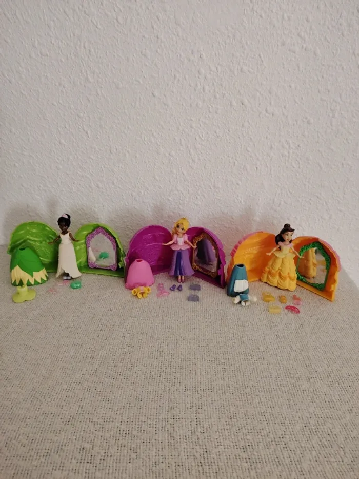 Lot disney polly pocket poupées secret style hasbro - photo numéro 2