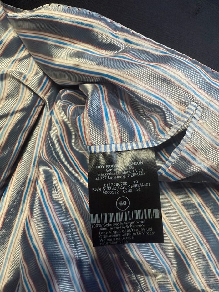 Roy robson - Blazer en laine, Bleu marine, taille 60 - photo numéro 7