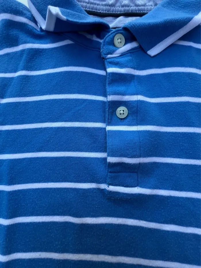 Polo tommy Hilfiger bleu rayé taille L - photo numéro 3