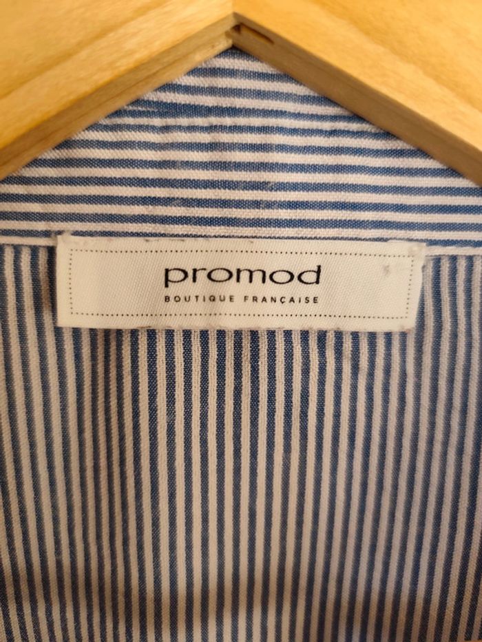 Chemise à rayures brodée T 42 Promod - photo numéro 13