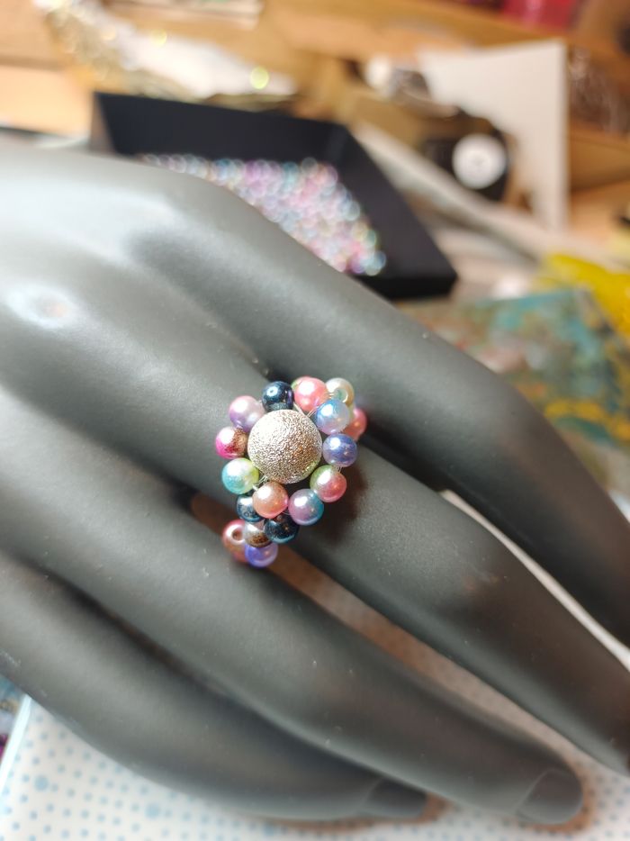 Bague perle argent véritable